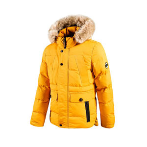 <b>Men's</b> Custom Designed Long Winter Puffer <b>Jacket</b> Factory-Made with Stand Collar Zipper Closure High Street Comfort Style Coated - Product Image 2