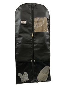 Funda Protectora para Ropa Negra Reutilizable de Alta Calidad, Personalizada, de Tela No Tejida, Resistente al Agua, con Asa, Refuerzo y Capacidad para 4 Abrigos - Product Image 2