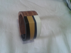 Ensemble de 12 anneaux de serviette écologiques de style campagnard, perles en bambou, porte-serviettes, pompons, accessoires de décoration pour les dîners, les fêtes et les mariages - Product Image 3