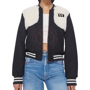 OEM Manufacturer High Quality Men Chenille Embroidery Leather Sleeves Custom Baseball Bomber Letterman Varsity High Street - Product Image 1