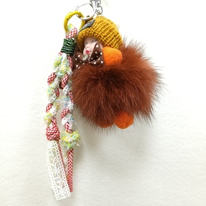 Sweet Cute Sleeping Baby Doll Keychain Pom Pom Rabbit Fur Ball <b>Key</b> Chain Fluffy Car <b>Key</b> <b>Ring</b> <b>Bag</b> Charm Gift Plush Fur <b>Key</b> Chains - Product Image 5