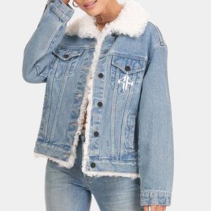 Top Mujer 100% Algodón Alta calidad Stand Collar Invierno Denim Chándal Top Color personalizado OEM/ODM Servicio por RIVIAN ATLANTIC - Product Image 1