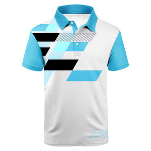 T-shirts polo surdimensionnés pour hommes Design personnalisé Vêtements de golf imprimés 100% coton à manches courtes anti-rides t-shirts polo pour hommes - Product Image 1