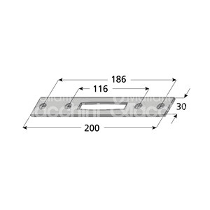 Contraplaca para cerraduras serie 4000 - Product Image 1
