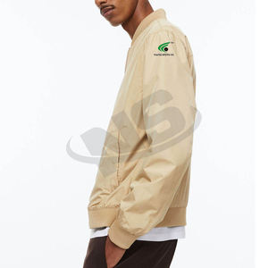 Veste Letterman personnalisée de couleur unie pour hommes vêtements d'hiver veste de haute qualité en coton et laine confortable à manches longues style décontracté - Product Image 2