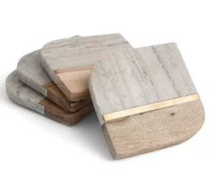 Juego de posavasos de estilo clásico con forma de Octágono ecológico de acero inoxidable de primera calidad, alfombrillas decorativas para bebidas para escritorio de oficina, Bar de fiesta - Product Image 4