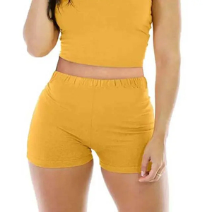 Ensemble short de yoga pour femmes ensemble d'été soutien-gorge et short de fitness avec logo personnalisé ensembles courts de yoga pour femmes pour le sport et l'entraînement - Product Image 6