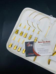 Hot Selling Gold Plated Wholesale Surgical Grade Solid Stainless Steel Hair <b>Extension</b> Tools Kit - Product Image 2