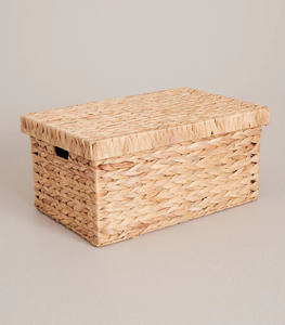 ตะกร้าใส่ของทรงสี่เหลี่ยมขนาดใหญ่ทันสมัยสีธรรมชาติทำด้วยมือเป็นมิตรต่อสิ่งแวดล้อม - Product Image 5