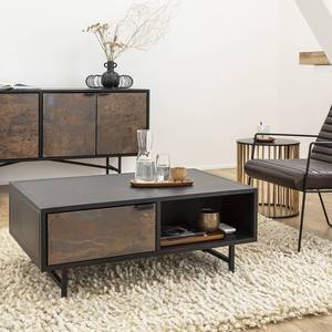 Table basse en métal noir de qualité supérieure, moderne, écologique et durable pour le salon - Product Image 1