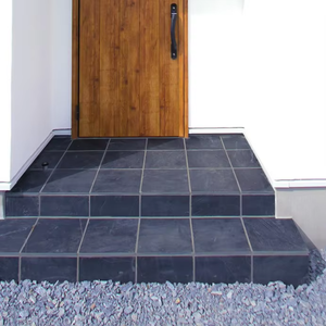 Piedra de Pizarra Natural de Primera Calidad para Pavimentación de Paredes, Color Negro Multicolor, con Acabado Óxido - Product Image 2