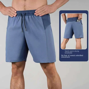 Shorts de plage d'été pour hommes en toile, polyester/coton, séchage rapide, respirant, taille mi-haute, fermeture à cordon, style décontracté - Product Image 2