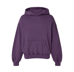 Pull à capuche classique 100% coton sans cordon pour hommes pull à capuche poches latérales S-3XL - Product Image 5