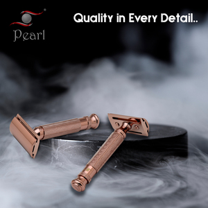 Rasoir de sûreté perlé à double tranchant pour hommes L-55 lame en acier inoxydable blush - Product Image 4