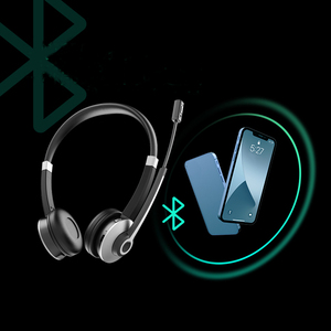 Trọng Lượng Nhẹ Không Dây Văn Phòng Tai Nghe Binaural Với Tiếng Ồn Hủy Bỏ Chức Năng Microphone Headband Phong Cách Cho Máy Tính Sử Dụng - Product Image 4