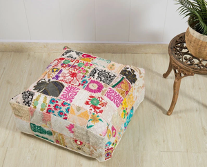 Indian <b>floor</b> pillow | meditation <b>cushion</b> | <b>Floor</b> <b>cushion</b> cover for bohemian <b>floor</b> <b>seating</b> or as decorative throw pillow - Product Image 4
