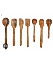 Ensemble d'ustensiles de cuisine en bois de mangue et d'acacia dernier modèle pour décoration de salle à manger d'hôtel sept étoiles et cinq étoiles de haute qualité et finition