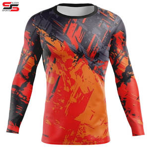 Rash Guard pour hommes femmes vêtements de Protection solaire à séchage rapide protection solaire vêtements de peau chemise de Compression respirante - Product Image 6