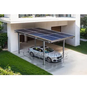 Perumahan Modern Carport surya Kit Aluminium Solar Panel kanopi Solar Carport bingkai Solar pemasangan