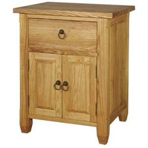 Armoire de rangement moderne en bois de manguier avec portes sculptées géométriques Buffet d'appoint à deux portes pour le salon Prix le plus bas - Product Image 4