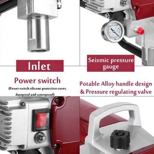 Pistola de Pintura Eléctrica sin Aire de Alta Eficiencia de 1800W, Kit con Flujo Máximo de 1.8L/min para Proyectos de Pintura Interior del Hogar - Product Image 6