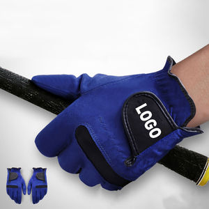 Vente chaude de gants de golf pour hommes avec un design unique en cuir véritable de couleur unie et de logo personnalisé pour une utilisation sportive - Product Image 6