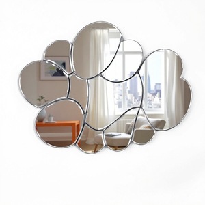 Espejo de pared de mosaico con diseño de nube moderno, para el hogar Decoración elegante, acento para sala de estar, dormitorio u oficina para mejorar y reflejar el estilo - Product Image 4