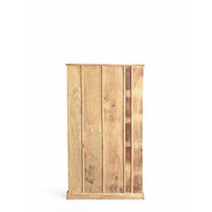 <b>Rustic</b> Wooden Bookshelf for Home Office Living Room Bedroom School Hotel Durable Metal Cabinet for Book Storage - Product Image 5