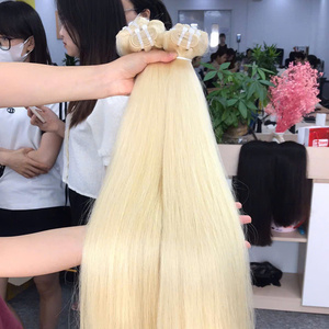 Extensiones de Cabello Virgen Vietnamita, Súper Dobles, Tejido Natural Liso, Color Rubio, 100g - Product Image 6