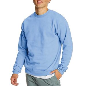 Sudadera de cuello redondo de manga larga para hombre, 50% algodón 50% poliéster, 300g, forro polar, suministro ODM, patrón liso, MADE BY HI 2026 - Product Image 4