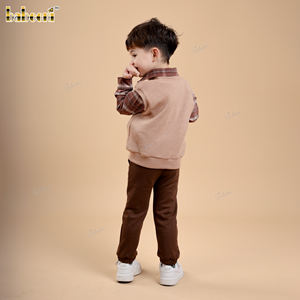 Baby Boys Winter Knitted Gilet with Hand-Embroidered Deer Motif Casual 100% Wool OEKO-TEX Certified <b>Thick</b> Flame Retardant BC1433 - Product Image 5