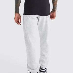 Joggers personnalisés pantalons de survêtement pour hommes cordon de serrage solide pantalons de survêtement décontractés Baggy piste Logo imprimé pantalons surdimensionnés pour hommes délavés - Product Image 4