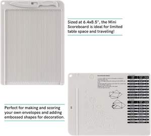 Kit de bricolaje para hacer sobres: Mini herramienta de puntuación y plegado con plegador de cartón para álbumes de recortes y manualidades de tarjetas - Product Image 4