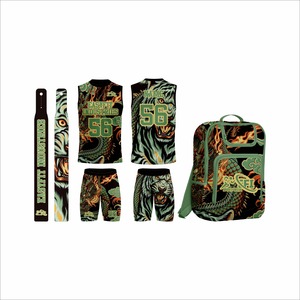 Uniformes de Fútbol Americano Personalizados con Logotipo para Hombre, Diseño de Bandera Estadounidense, 7v7/7on7, Conjuntos de Camiseta, 100% Poliéster, Secado Rápido y Transpirable - Product Image 1
