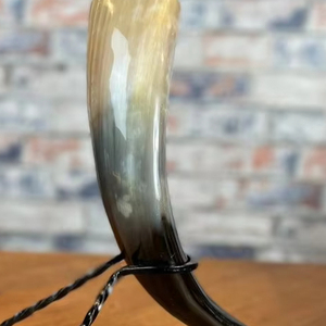 ฮอร์นไวกิ้งฮอร์นสำหรับดื่มแบบยุคกลางทำด้วยมือธรรมชาติขัดเงาสวยงามที่สุดส่งออกจากอินเดีย - Product Image 5