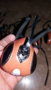 Capuche de fauconnerie portable personnalisée en nylon et cuir Style Steve Tait Capuche hollandaise - Product Image 4