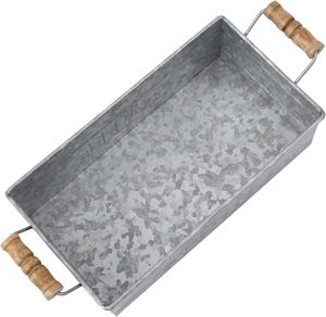 Plateau de bain moderne de luxe en métal avec poignée élégant et fonctionnel pour organiser la décoration des ensembles de salle de bain essentiels pour le bain - Product Image 2