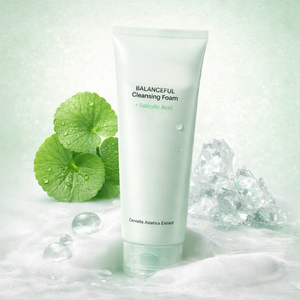 Crema Limpiadora Facial Orgánica de Centella con BHA/PHA/LHA, Limpiador Facial Diario No Resecante que Refina los Poros, para Piel con Acné y Grasa - Product Image 2
