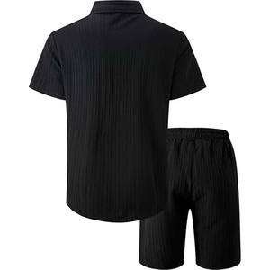 2025 vêtements de rue personnalisés été hommes ensembles Service hommes vêtements décontractés ensemble de shorts fait sport grande taille utilisation en plein air ensemble de shorts - Product Image 6