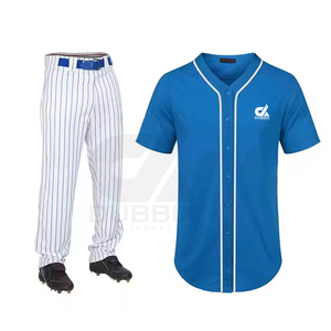 Uniforme de Béisbol Personalizado para Hombre, 100% Poliéster, Impresión por Transferencia de Calor, Patrón 3D, Transpirable, Cuello en V, Servicio OEM - Product Image 2