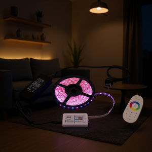 EUROLITE 5m RGBW LED IP <b>Strip</b> Set 300 Smart Home Decor 12V 2.4GHz - Product Image 3