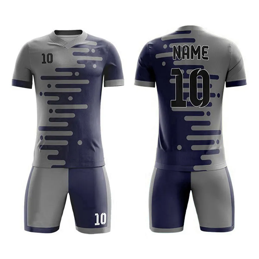 Low MOQ 2023 Professional Soccer Uniforms Custom Size Youth Football Uniforms Training Uniform Kits