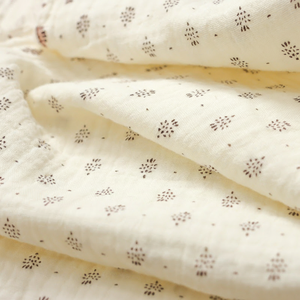 Tissu en mousseline de coton pur à 100 %, double gaze, imprimé pois <span class=keywords><strong>Wafu</strong></span> japonais et motifs floraux, pour literie et vêtements de bébé – Vente en gros - Product Image 4