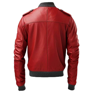 Nouvelle Collection – Blouson Bomber en Cuir Véritable Enduit, Design Personnalisé, Printemps 2025 – Qualité Supérieure, Mode Masculine, Style Urbain - Product Image 3
