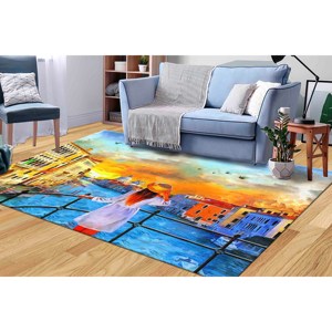 Alfombra del Gran Canal de Venecia: Alfombra Antideslizante Decorativa, Alfombra Estampada, Alfombra Suave No Tejida - Product Image 3