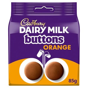 Cadbury Dairy Milk Orange Giant Buttons Bag - 85g (Pack of 10) - Product Image 2