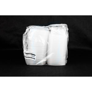 Contenitore per Alimenti Ovale con Coperchio a Cerniera in PP da 375cc - 12 Confezioni x 50 Pezzi - B2B - Product Image 2