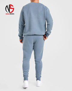 Conjunto Deportivo de Algodón Grueso Personalizado para Hombre, Sudadera con Capucha de Felpa, Pantalones Deportivos, Traje para Correr, Corte Ajustado, Ropa Deportiva de Alta Calidad en 2026 - Product Image 2