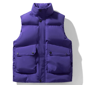 Chaleco acolchado cálido y versátil de alta calidad a la moda para invierno, chaleco con capucha, chaqueta ligera sin mangas para hombre - Product Image 5