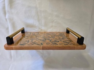 Bandeja de madera hecha a mano con caligrafía árabe, Perfecta para servir dátiles, dulces y exhibición de Ramadán DE LA India - Product Image 2